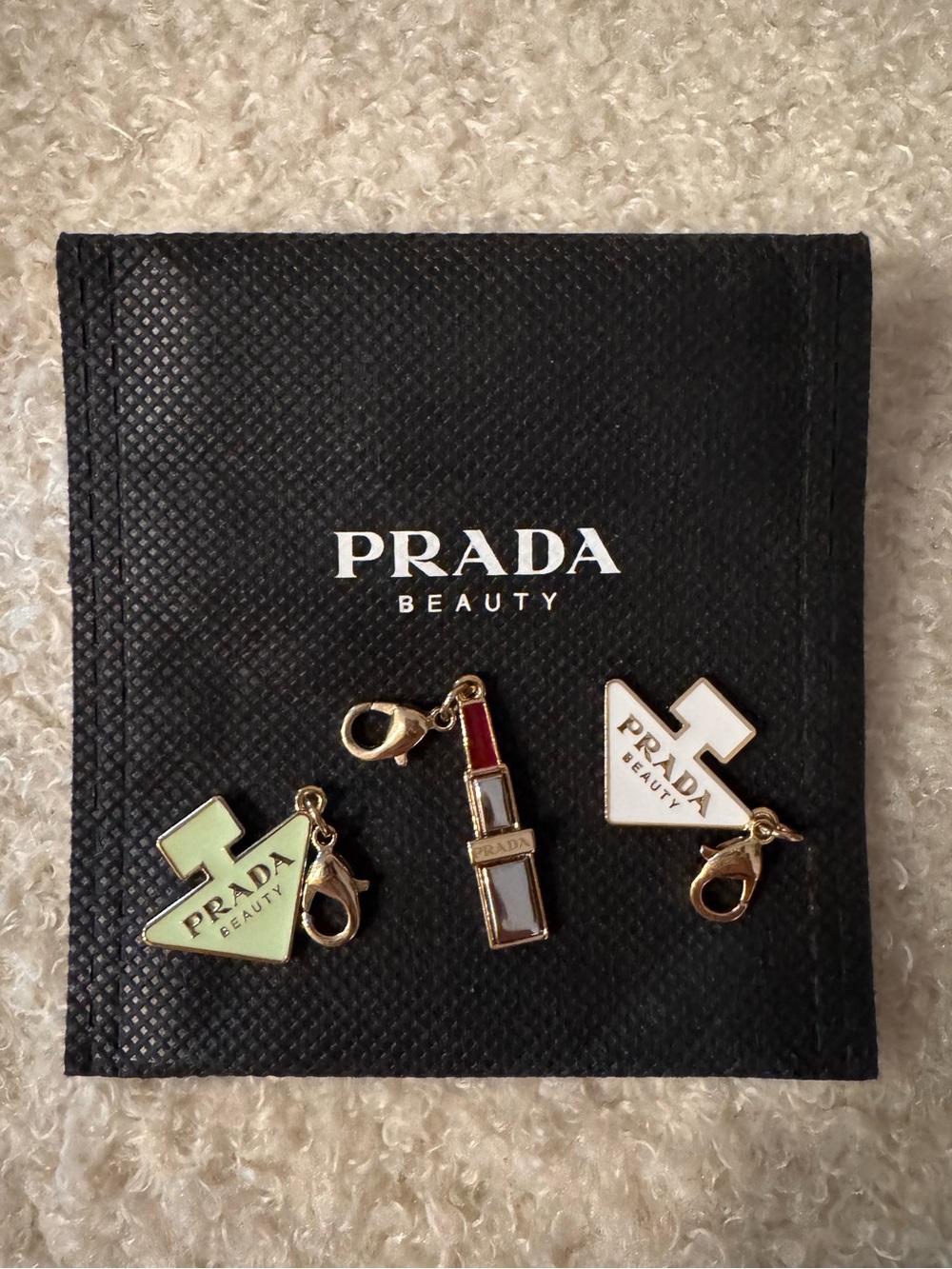 NEW Prada Beauty Charm Set